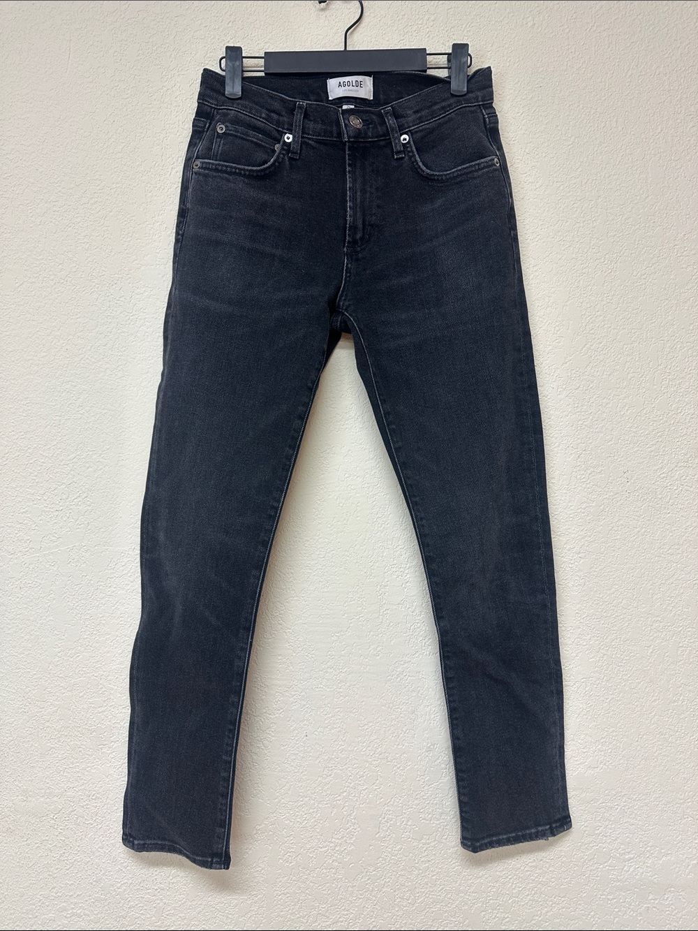 Agolde womans black stretchy jeans size 25